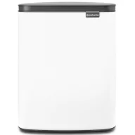   Brabantia Bo Waste Bin szemetes felnyitható fedővel, 12L, acél, fehér