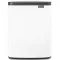 Brabantia Bo Waste Bin szemetes felnyitható fedővel, 12L, acél, fehér