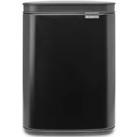   Brabantia Bo Waste Bin szemetes felnyitható fedővel, fali/álló, 4L, acél, matt fekete