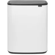   Brabantia Bo Touch Bin nyomófedeles hulladékgyűjtő, 60L, acél, fehér