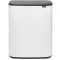 Brabantia Bo Touch Bin nyomófedeles hulladékgyűjtő, 60L, acél, fehér