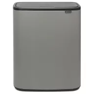   Brabantia Bo Touch Bin nyomófedeles hulladékgyűjtő, 60L, acél, betonszürke