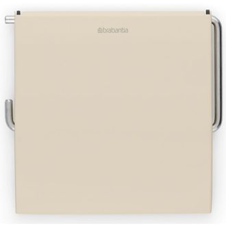   Brabantia ReNew fali WC-papír tartó fedővel, acél, világos bézs