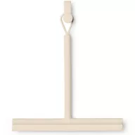   Brabantia ReNew zuhanykabin vízlehúzó 24cm éllel és kefés oldallal, akasztóval, szilikon, világos bézs