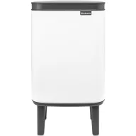   Brabantia Bo Waste Bin Hi szemetes felnyitható fedővel, lábakon álló, 4L, acél, fehér