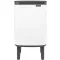 Brabantia Bo Waste Bin Hi szemetes felnyitható fedővel, lábakon álló, 4L, acél, fehér