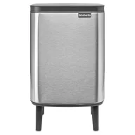   Brabantia Bo Waste Bin Hi szemetes felnyitható fedővel, lábakon álló, 7L, rozsdamentes, ujjlenyomatmentes