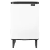   Brabantia Bo Waste Bin Hi szemetes felnyitható fedővel, lábakon álló, 12L, acél, fehér