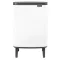Brabantia Bo Waste Bin Hi szemetes felnyitható fedővel, lábakon álló, 12L, acél, fehér