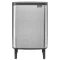 Brabantia Bo Waste Bin Hi szemetes felnyitható fedővel, lábakon álló, 12L, rozsdamentes, ujjlenyomatmentes