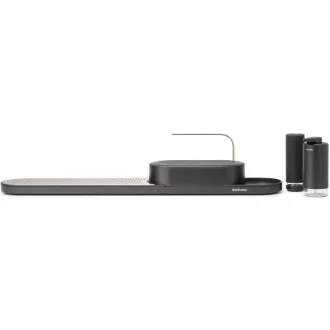   Brabantia csepptálcás mosogató rendszerező szappan- és mosogatószer adagolóval, 75cm, határtalan szürke