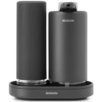   Brabantia konyhai szappan- és mosogatószeradagoló csepptálcával, 2x200ml, határtalan szürke