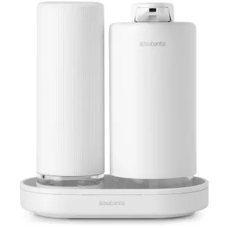   Brabantia konyhai szappan- és mosogatószeradagoló csepptálcával, 2x200ml, szikrázó fehér