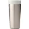 Brabantia Make & Take Insulated Cup duplafalú termosz pohár, benyomható fedővel, 6/8 óra hőtartás, 0,36L, rozsdamentes acél, világosszürke