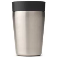   Brabantia Make & Take Insulated Cup duplafalú termosz pohár, benyomható fedővel, 3/6 óra hőtartás, 0,2L, rozsdamentes acél, sötétszürke