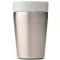 Brabantia Make & Take Insulated Cup duplafalú termosz pohár, benyomható fedővel, 3/6 óra hőtartás, 0,2L, rozsdamentes acél, világosszürke