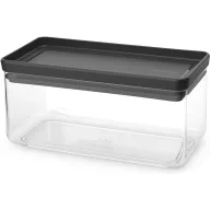   Brabantia tárolóedény 1,5L, halmozható, légmentesen záró fedő, lapos, sötétszürke