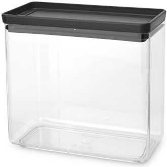   Brabantia tárolóedény 3,5L, halmozható, légmentesen záró fedő, sötétszürke
