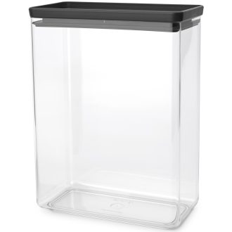   Brabantia tárolóedény 5,4L, halmozható, légmentesen záró fedő, sötétszürke