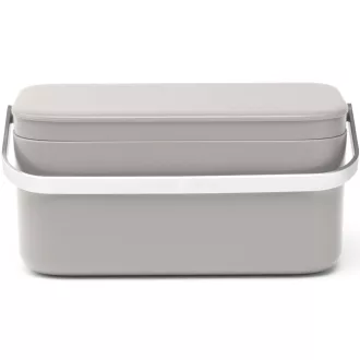   Brabantia konyhai komposztgyűjtő szemetes élelmiszerhulladékhoz, 1,8L, középszürke