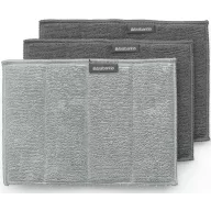   Brabantia mikroszálas tisztítópárna szett, 2db sötétszürke + 1db középszürke, 22x16cm