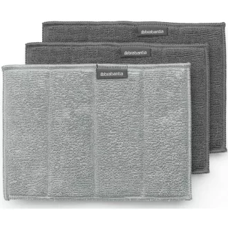   Brabantia mikroszálas tisztítópárna szett, 2db sötétszürke + 1db középszürke, 22x16cm