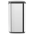 Brabantia Bo Waste Bin szemetes felnyitható fedővel, 12L, rozsdamentes, fényes