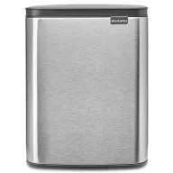   Brabantia Bo Waste Bin szemetes felnyitható fedővel, 12L, rozsdamentes, ujjlenyomatmentes