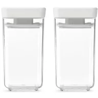  Brabantia tárolóedény készlet, 2db-os, 2x0,15L, halmozható, légmentesen záró fedő, világosszürke