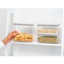 Szilikon tömítéssel ellátott fedelek - a száraz és nedves tartalmak frissességét hosszabb ideig megőrzi egymásra tehető.