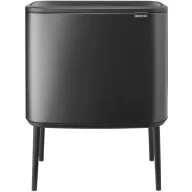   Brabantia Bo Touch Bin nyomófedeles szelektív kuka, 11+23L, acél, magabiztos szürke