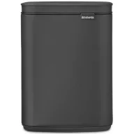   Brabantia Bo Waste Bin szemetes felnyitható fedővel, fali/álló, 4L, acél, határtalan szürke