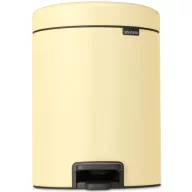   Brabantia NewIcon pedálos szemetes lecsapódásgátló fedővel, 5L, acél, kellemes sárga