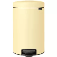   Brabantia NewIcon pedálos szemetes lecsapódásgátló fedővel, 12L, acél, kellemes sárga