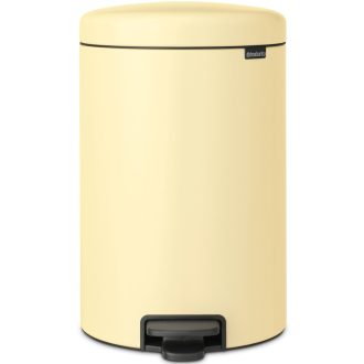   Brabantia NewIcon pedálos szemetes lecsapódásgátló fedővel, 20L, acél, kellemes sárga