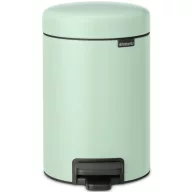   Brabantia NewIcon pedálos szemetes lecsapódásgátló fedővel, 3L, acél, jáde zöld