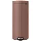 Brabantia NewIcon pedálos szemetes lecsapódásgátló fedővel, 30L, acél, szaténrózsaszín taupe