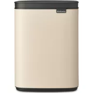  Brabantia Bo Waste Bin szemetes felnyitható fedővel, fali/álló, 4L, acél, világos bézs