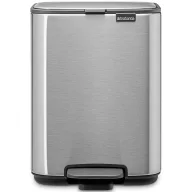   Brabantia Bo Pedal Bin pedálos szemetes, 4L, rozsdamentes acél, ujjlenyomatmentes