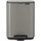 Brabantia Bo Pedal Bin pedálos szemetes, 4L, acél, platinaszürke