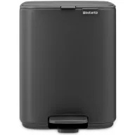   Brabantia Bo Pedal Bin pedálos szemetes, 7L, acél, határtalan szürke ásványi textúra