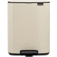   Brabantia Bo Pedal Bin pedálos szemetes, 12L, acél, világos bézs