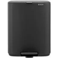   Brabantia Bo Pedal Bin pedálos szemetes, 12L, acél, határtalan szürke ásványi textúra
