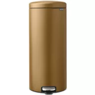   Brabantia NewIcon pedálos szemetes lecsapódásgátló fedővel, 30L, acél, meleg tónusú sárgaréz