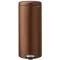 Brabantia NewIcon pedálos szemetes lecsapódásgátló fedővel, 30L, acél, meleg tónusú bronz