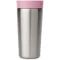 Brabantia Make & Take Insulated Cup duplafalú termosz pohár, benyomható fedővel, 6/8 óra hőtartás, 0,36L, rozsdamentes acél, rózsaszín-lila