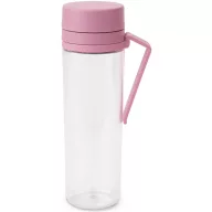   Brabantia Make & Take Water Bottle kulacs gyümölcsszűrővel, akasztós füllel, 0,5L, műanyag, rózsaszín-lila