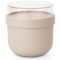 Brabantia Make & Take Breakfast Bowl utazó reggeliző csésze müzli tároló fedővel 0,5L, műanyag, világos bézs