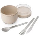 Széles nyílás a maximális szabadságért: A nagy átmérő nemcsak a könnyű megtöltést teszi lehetővé, de megkönnyíti a kanállal való étkezést és a használat utáni alapos tisztí...