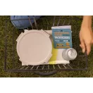 Brabantia Make & Take Salad Bowl salátástál feltét- és öntettartóval, szivárgásmentes clip-on fedővel 1,3L, műanyag, világos bézs